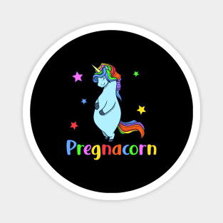 Pregnant unicorn - Pregnacorn Magnet